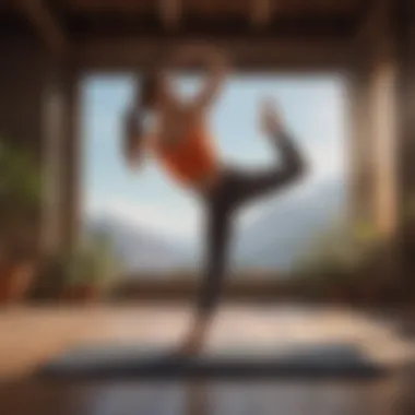 Advanced Yoga for Balance and Mental Focus Athlete practicing advanced yoga pose for balance and focus