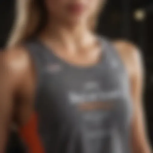 Close-up of the Billabong Tomboy Tank showcasing its unique design elements.