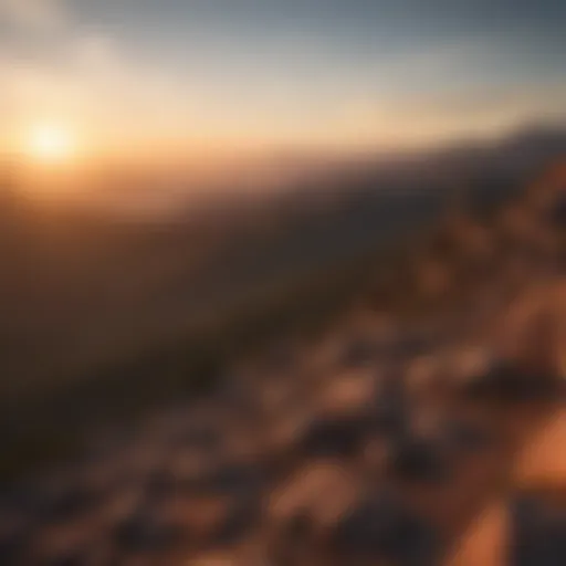 Breathtaking view of the Brown Range during sunrise