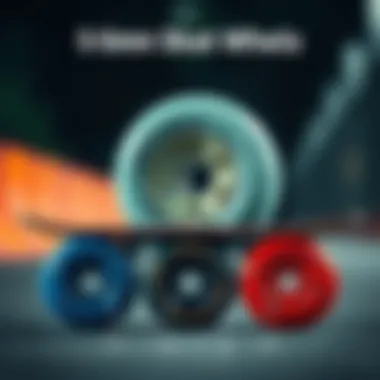 Material Types of Skate Wheels Illustration of material types used in 55mm skate wheels with annotations