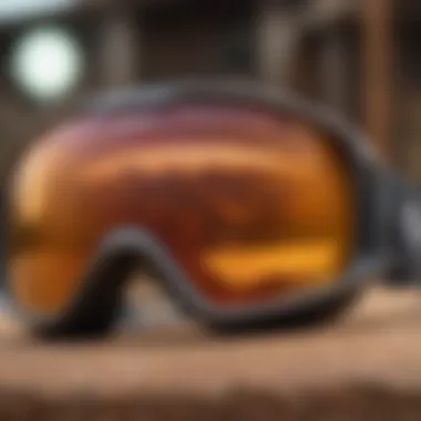 Close-up of Vonzipper Maxis goggles highlighting advanced technology and design