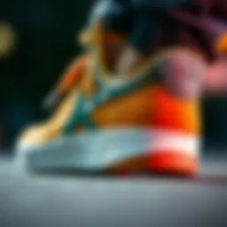 Close-up of Etnies Marana shoe showcasing its unique design features.