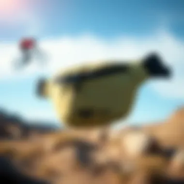 Close-up of the hex fanny pack showcasing its unique design and features