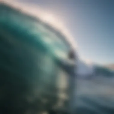 Surfing Together A group of surfers riding waves together, illustrating camaraderie