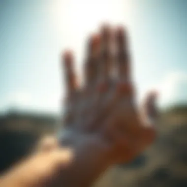 A close-up of a hand making the shaka gesture