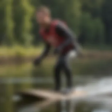 Rider demonstrating advanced techniques on a pintail board