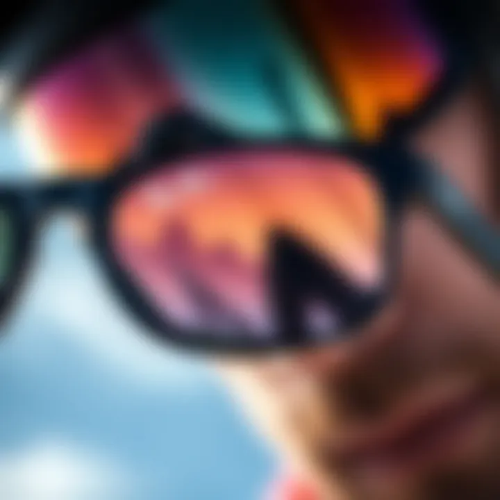 Close-up of Ray-Ban Justin Clear lens technology