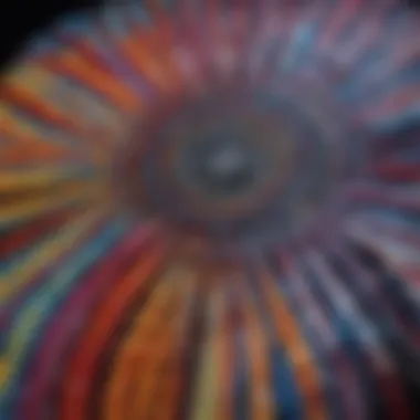 Intricate Tie Dye Patterns Close-up of tie dye patterns inspired by Star Wars motifs