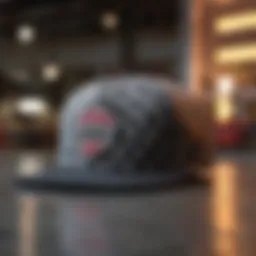 Vans Checkered Hat in an urban skate park setting