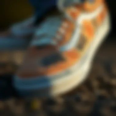 Detailed view of Vans Old Skool Deboss OTW showcasing unique design elements