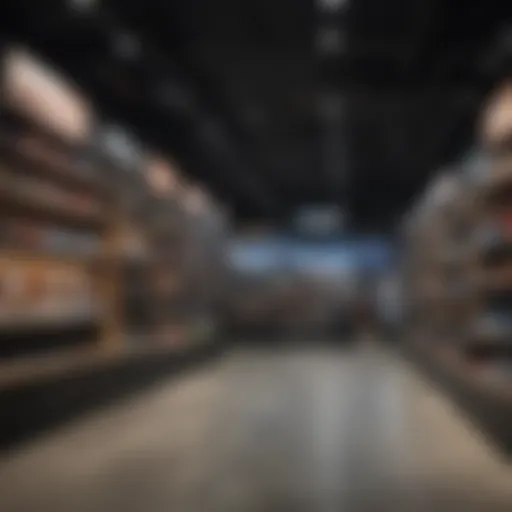 Vibrant interior of the Vans store showcasing a variety of footwear and apparel