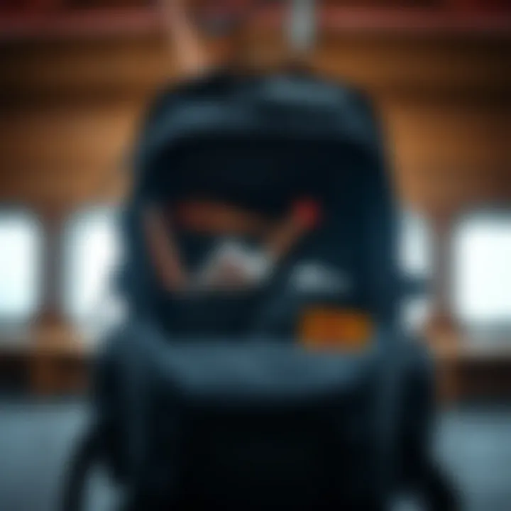 Organized Interior of a Dickies Backpack Organized interior of a Dickies backpack