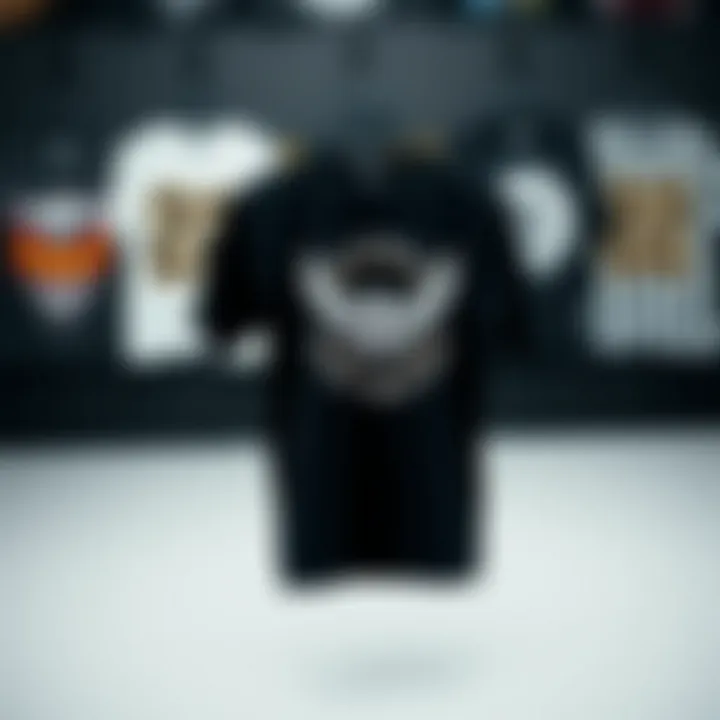 A collection of graphic tee packs arranged aesthetically
