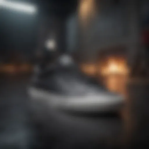 Sleek design of Vans Asher Black Leather footwear showcasing its elegance.