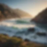 Majestic Big Sur coastline with crashing waves