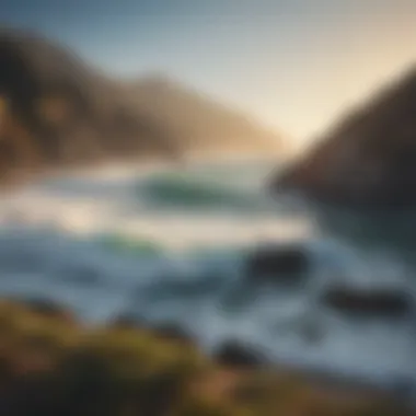 Majestic Big Sur coastline with crashing waves