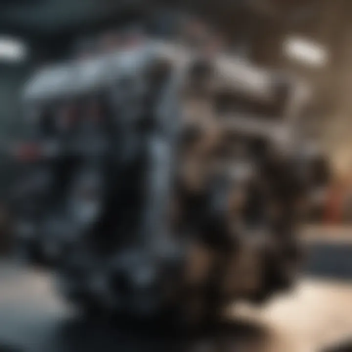 Close-up view of UTV engine specifications