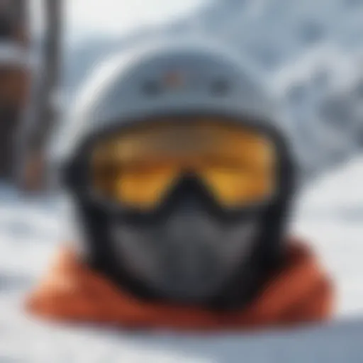 Triple Eight snowboard helmet showcased on snowy terrain