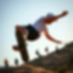 Dynamic athlete showcasing Tripp shorts during a thrilling performance