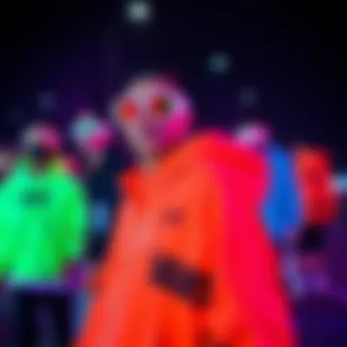 Fashion-forward individuals wearing UV color changing Vans