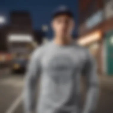 Urban Style with Vans Long Sleeve Apparel A stylish long sleeve shirt showcasing Vans logo against an urban backdrop.