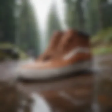 Advanced Design of Vans MTE Waterproof Footwear Vans MTE waterproof footwear showcasing advanced design for extreme sports.