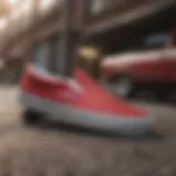 Vans slip-on running shoes showcasing contemporary design