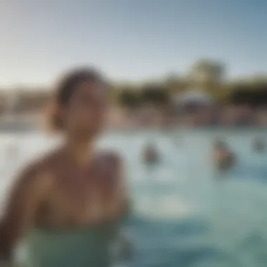 A vibrant community at a wave pool facility