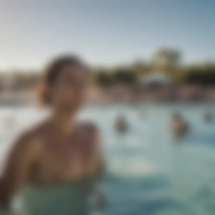 A vibrant community at a wave pool facility