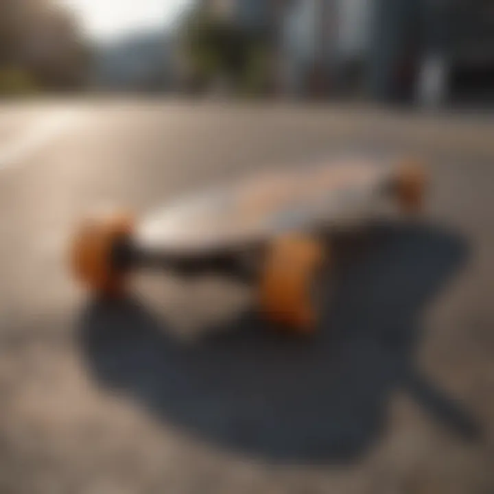 A vibrant custom longboard grip tape design featuring intricate patterns.