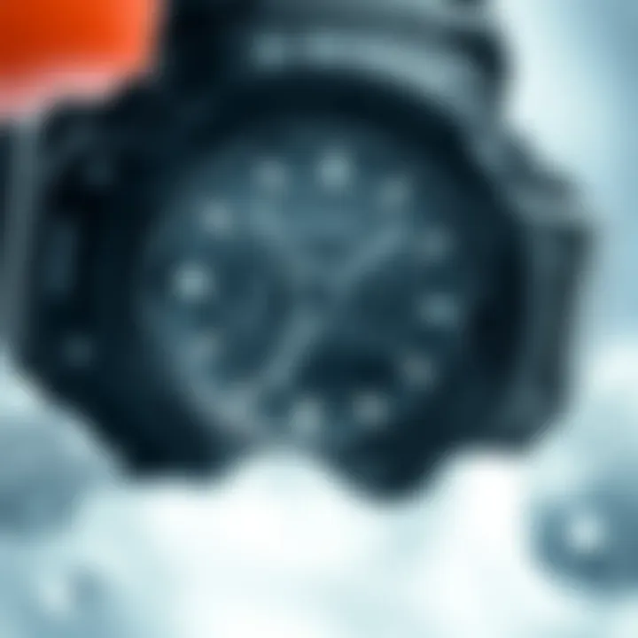 Close-up of G-Shock A2100 design