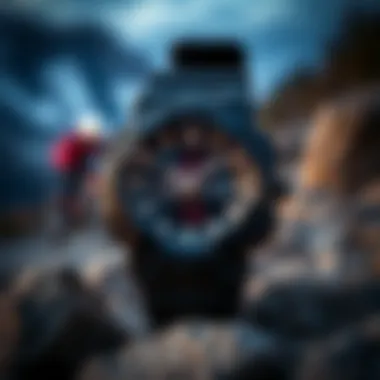 G-Shock A2100 with outdoor adventure backdrop