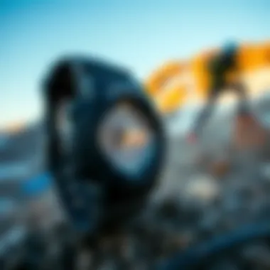 A G-Shock watch in a rugged outdoor setting