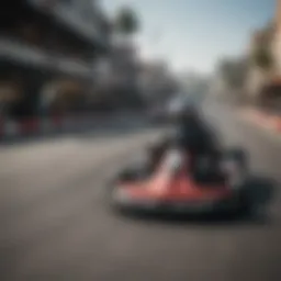 Dynamic go-kart racing action