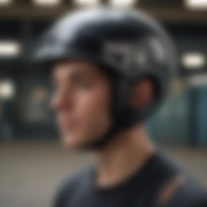 High-quality skateboard helmet showcasing modern design