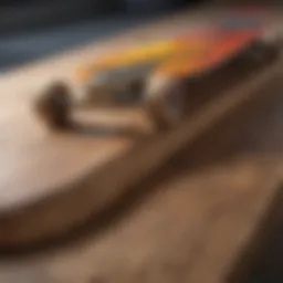 Detailed view of Goodwood skateboard deck design showcasing graphics
