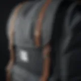 Close-up of Herschel Crosshatch Backpack showcasing fabric texture