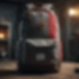 Herschel gym backpack showcasing unique design elements