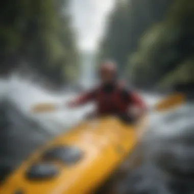 Rough water conditions affecting kayaking