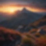 A serene sunrise over a mountain peak symbolizing new beginnings