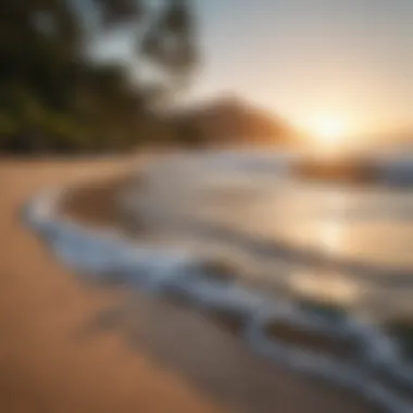 Harmony with Nature A tranquil beach scene embodying harmony with nature