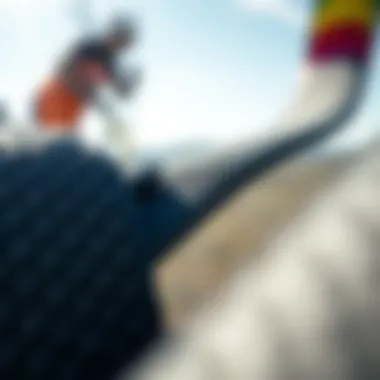 Advanced Composite Materials A detailed view of advanced composite materials used in kite construction