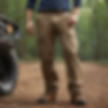 Kohl's cargo pants in an outdoor setting highlighting their practical uses in an active lifestyle