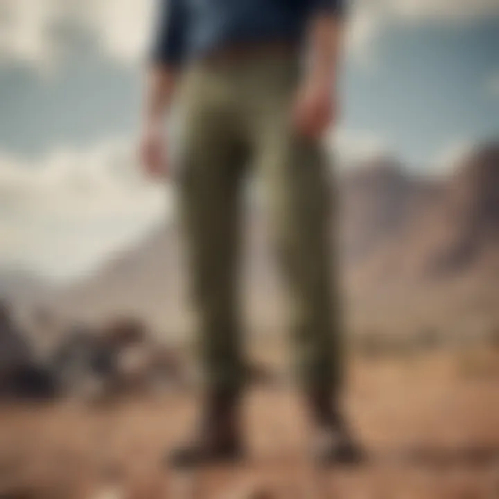 Sustainable materials used in Kohl's cargo pants, emphasizing eco-friendly fashion choices