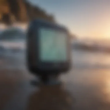 Surf Navigation GPS Device An advanced GPS device used by surfers for navigation
