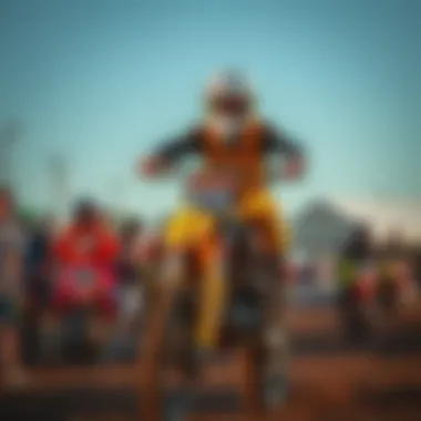 A vibrant community of motor cross enthusiasts gathered at a local event.