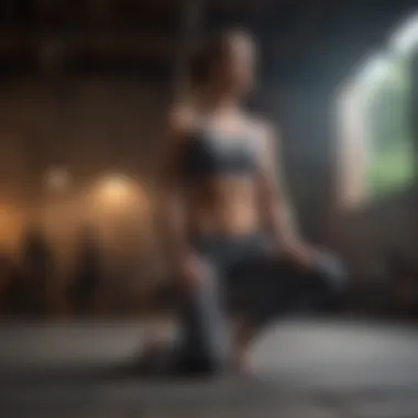 Core Strength Enhancement Pose An athlete in a yoga pose aimed at enhancing core strength and stability.