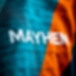 A close-up of Mayhem Surf Clothing's signature fabric