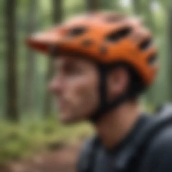 High-quality mountain biking helmet ensuring safety on trails