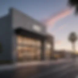 Exterior view of Nike Camarillo Outlet showcasing modern architecture